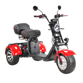 Электротрицикл WHITE SIBERIA PRO TRIKE 3000W RED (колёса allroad)