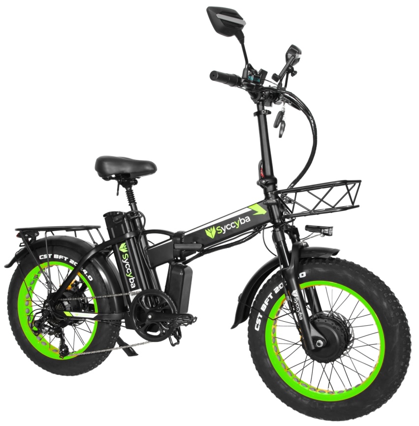 Электровелосипед SYCCYBA H1 DUAL GREEN фото 5