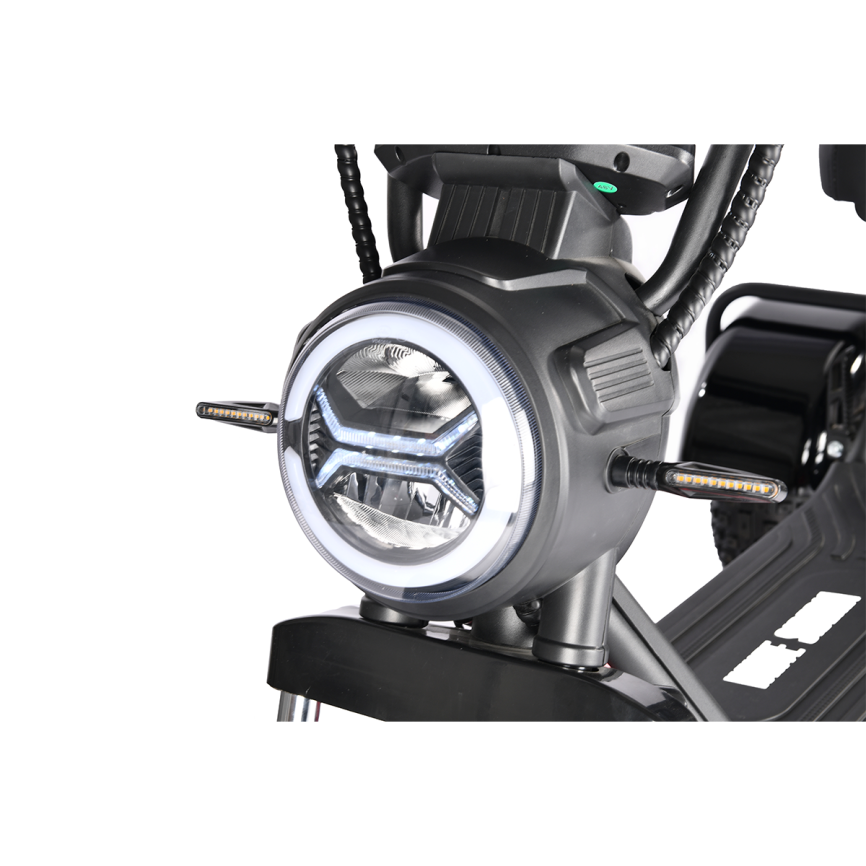Электротрицикл WHITE SIBERIA TRIKE MINI RED 1500W Шоссейные колёса фото 16