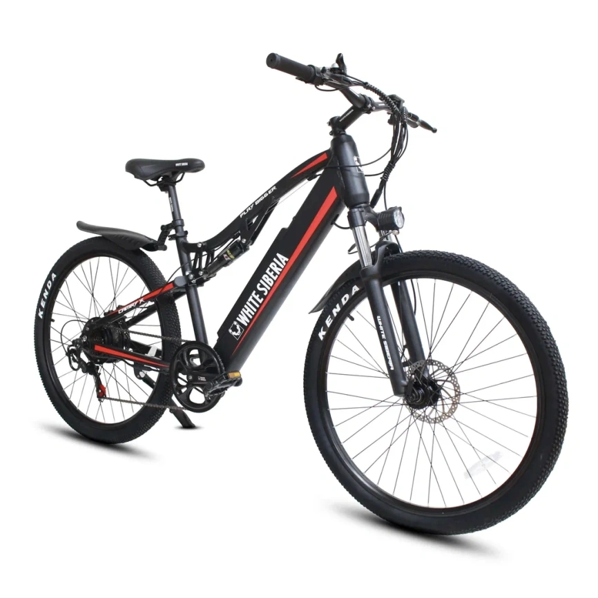 Электровелосипед WHITE SIBERIA CAMRY X Black Edition 500W фото 2