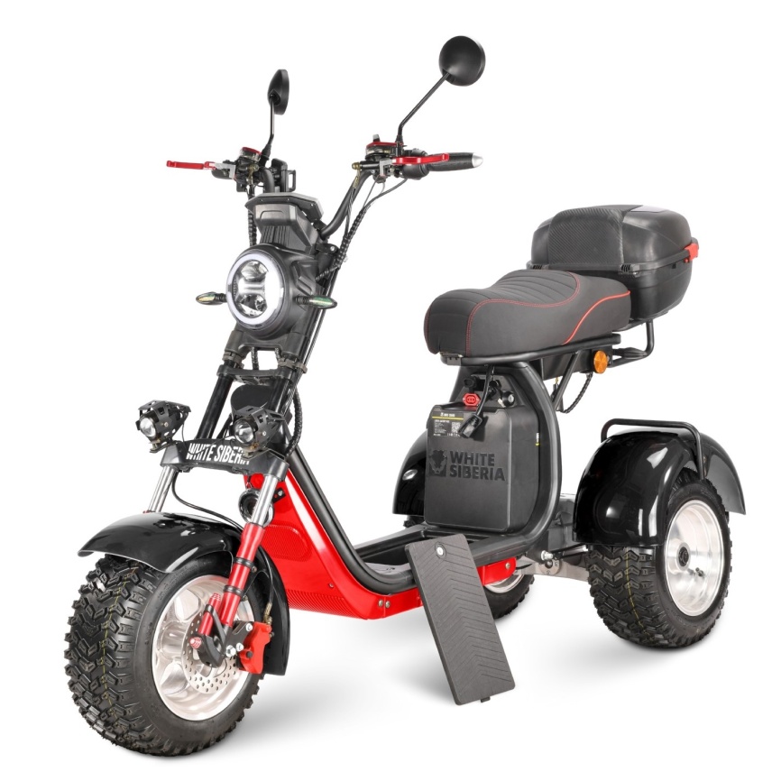 Электротрицикл WHITE SIBERIA IKRA 5000W BLACK фото 2