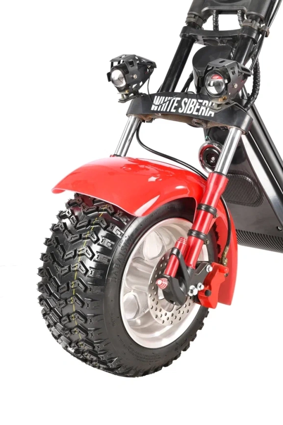 Электроскутер WHITE SIBERIA PRO MAX 3950W RED фото 3