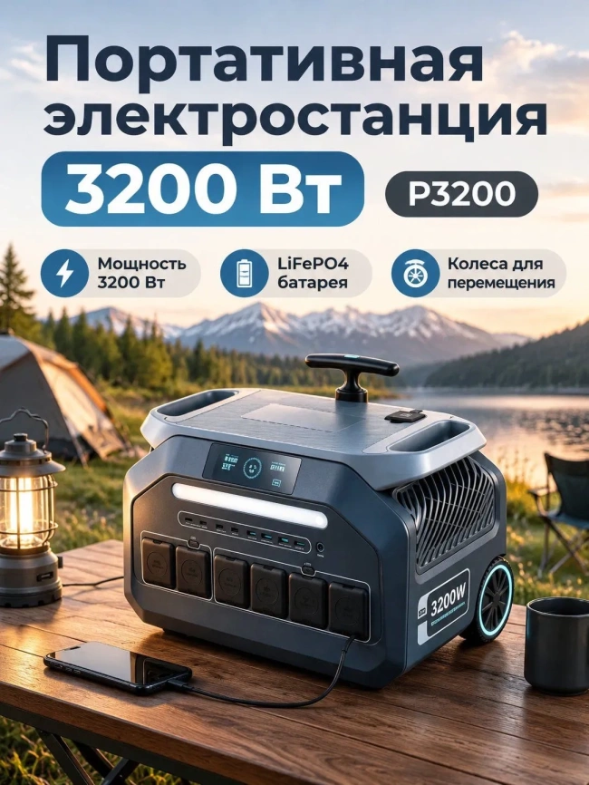 Портативная электростанция eDro LFP 3200 W фото 2