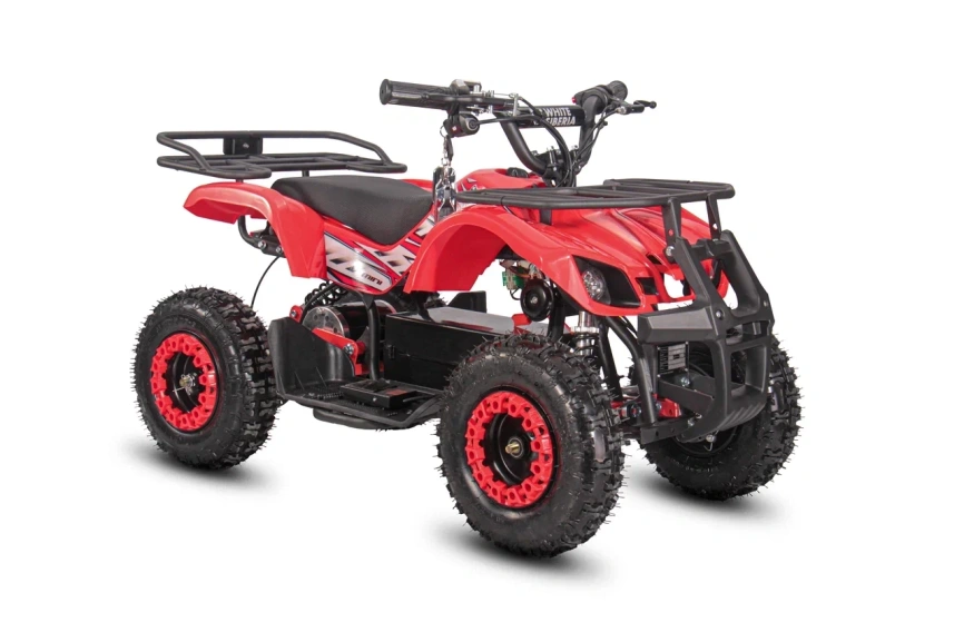Детский электроквадроцикл WHITE SIBERIA SNEG MINI RED фото 4