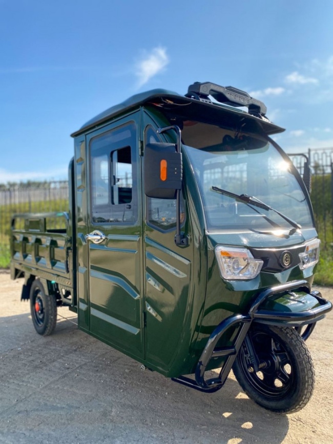Трицикл грузовой GreenCamel Тендер D1500 (60V 1000W) кабина, понижающая фото 6