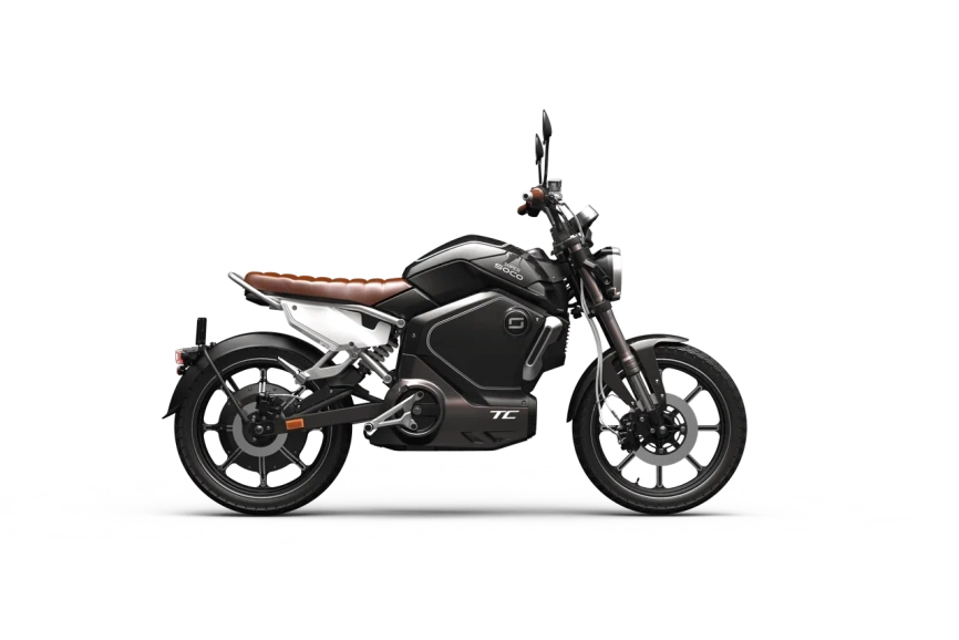 Электромотоцикл WHITE SIBERIA SUPER SOCO TC (Черный), фото 4