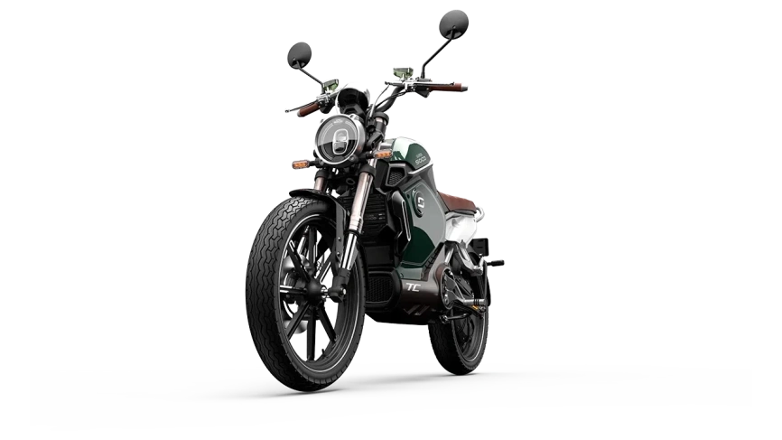 Электромотоцикл WHITE SIBERIA SUPER SOCO TC (Зеленый) фото 1