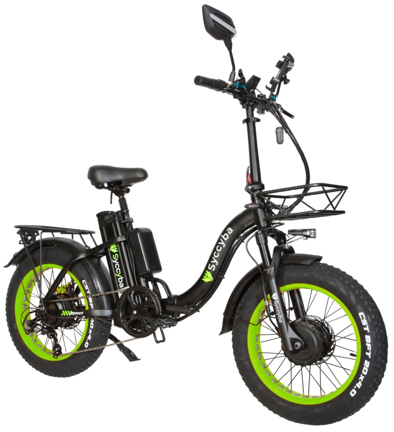 Электровелосипед SYCCYBA H2 DUAL GREEN фото 4