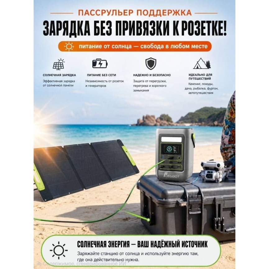 Портативная зарядная станция FOSSiBOT FDC300, 90 000 мАч фото 13