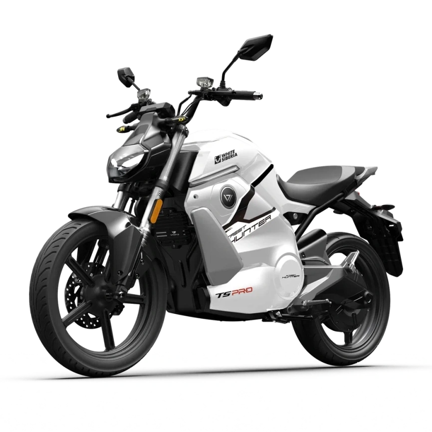 Электромотоцикл WHITE SIBERIA SUPER SOCO STREET HUNTER PRO (Белый) фото 2