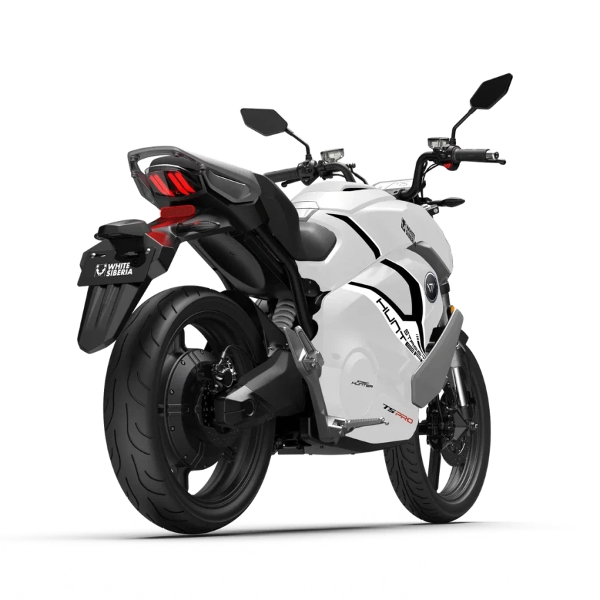 Электромотоцикл WHITE SIBERIA SUPER SOCO STREET HUNTER PRO (Белый) фото 4