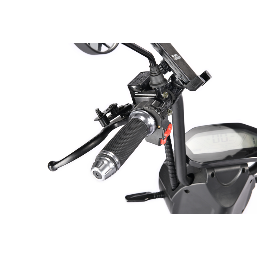 Электротрицикл WHITE SIBERIA TRIKE MINI RED 1500W Шоссейные колёса фото 15