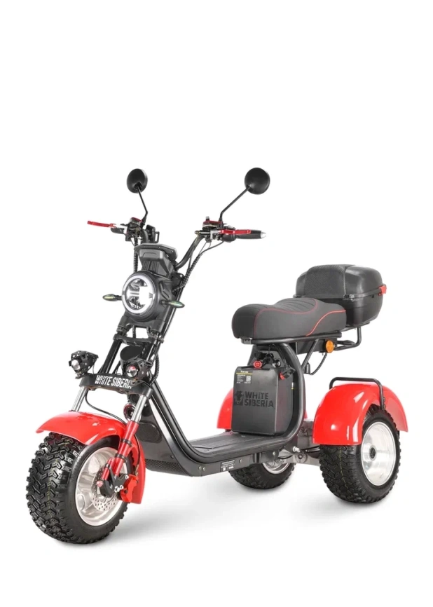 Электроскутер WHITE SIBERIA PRO MAX 3950W RED фото 2