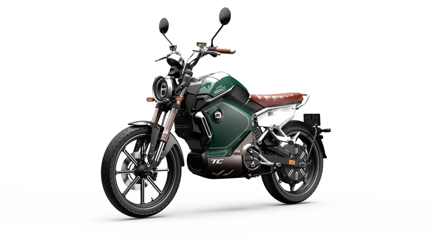 Электромотоцикл WHITE SIBERIA SUPER SOCO TC (Зеленый) фото 7