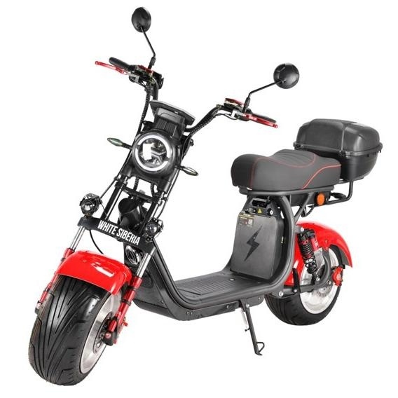 Электромотоцикл WHITE SIBERIA PRO MAX 3950W RED фото 8