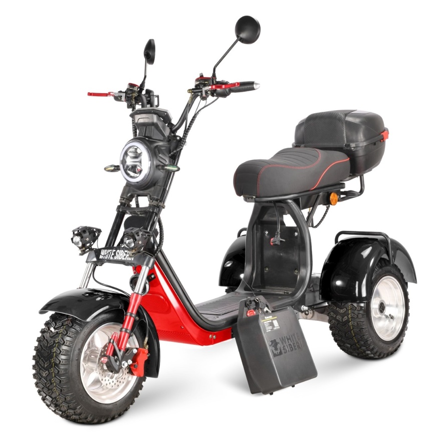 Электротрицикл WHITE SIBERIA IKRA 5000W BLACK фото 1