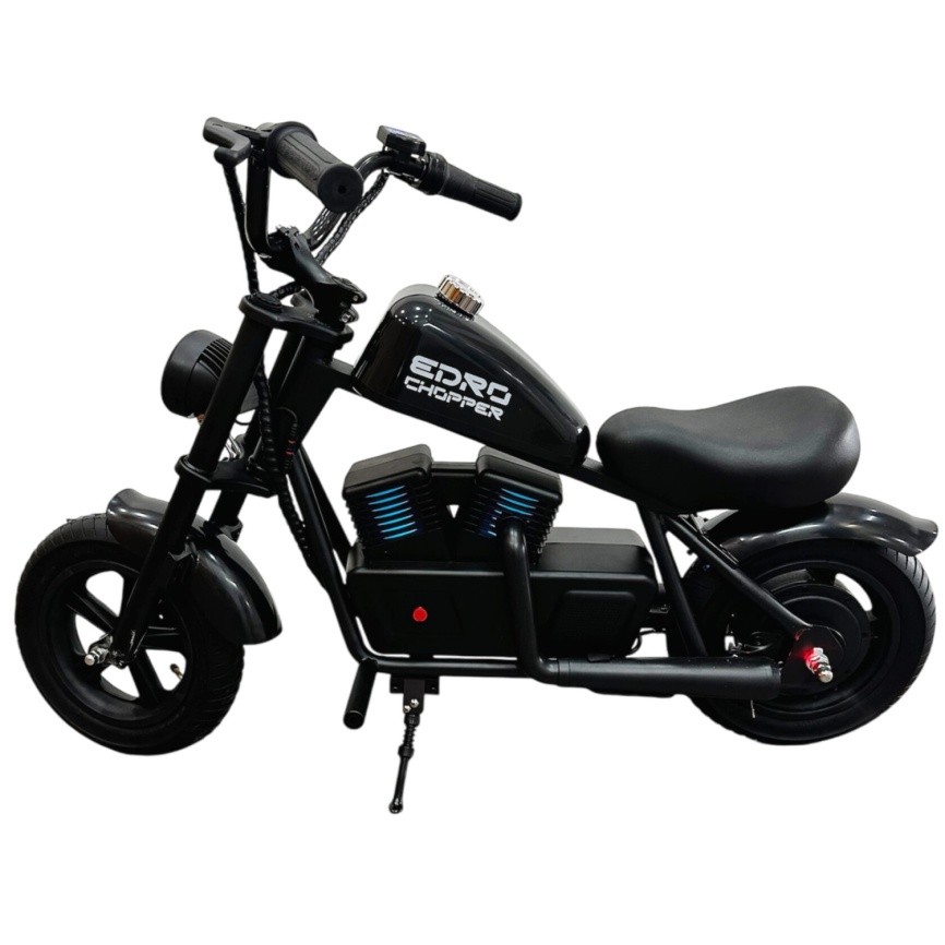 Детский электромотоцикл eDro Chopper Черный фото 4
