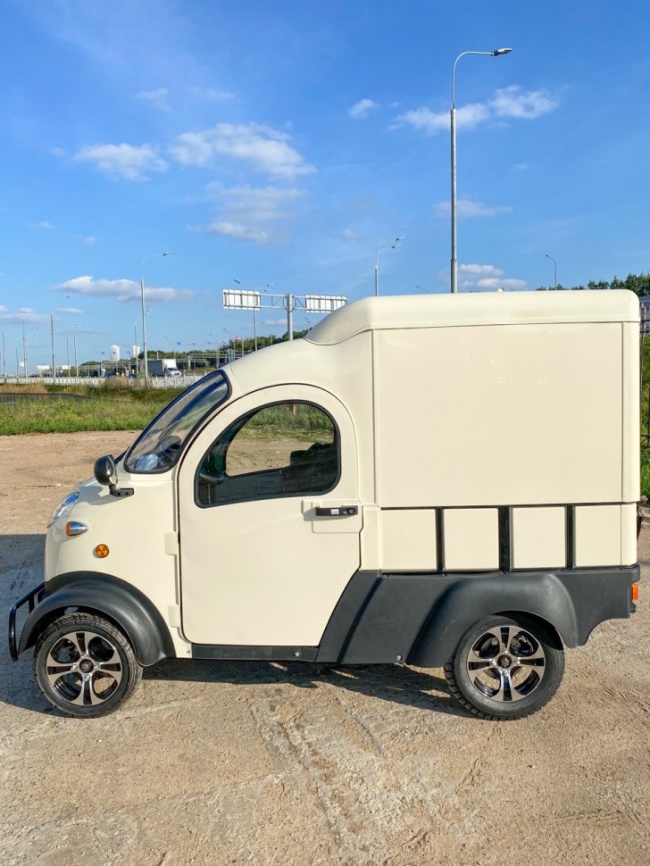 Квадрицикл грузовой GreenCamel Тендер X1200 Квадро (72V 2500W) кабина, BOX, понижающая фото 5