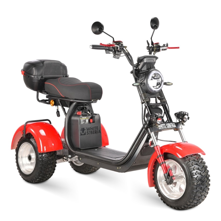Электротрицикл WHITE SIBERIA IKRA 5000W Red фото 15