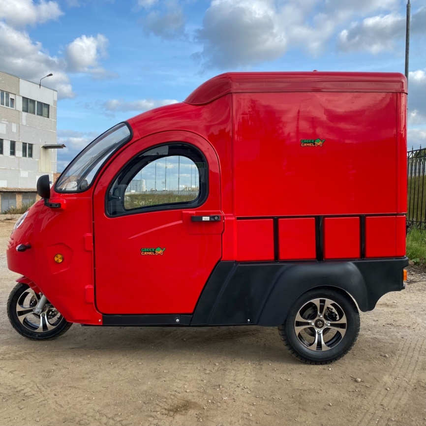 Трицикл грузовой GreenCamel Тендер E1200 (72V 2500W) кабина, BOX, понижающая фото 16