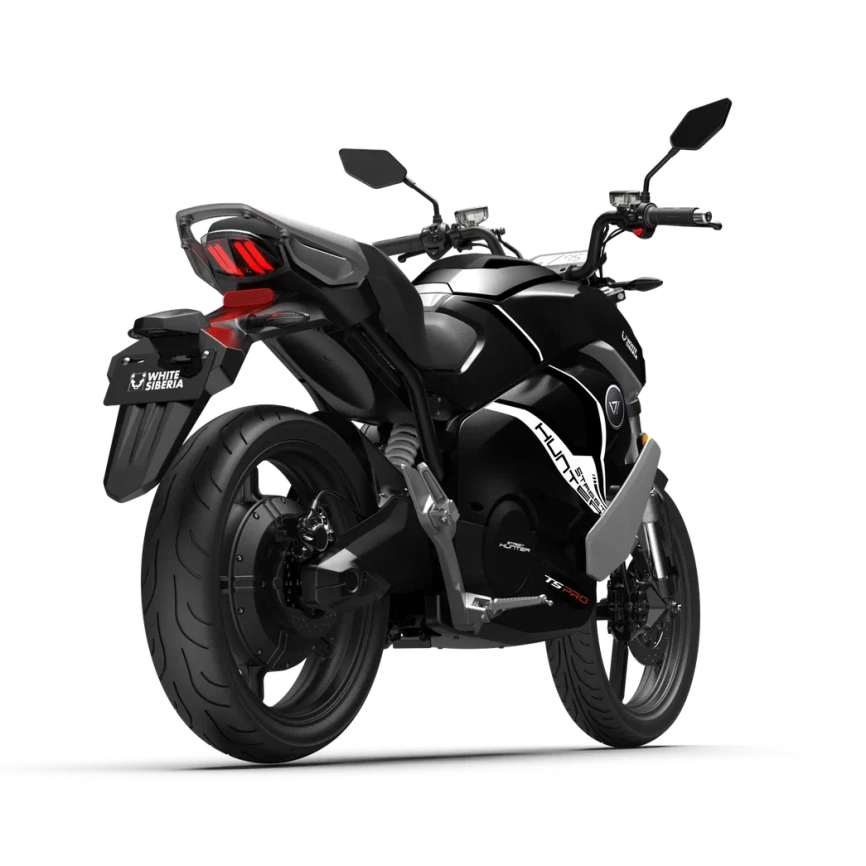 Электромотоцикл WHITE SIBERIA SUPER SOCO STREET HUNTER PRO (Черный) фото 3