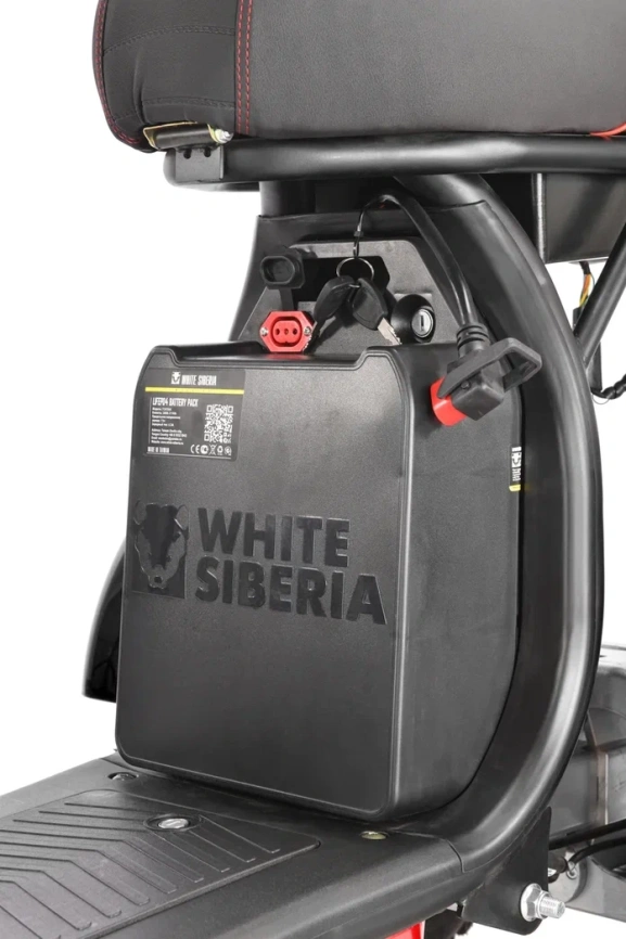 Электроскутер WHITE SIBERIA PRO MAX 3950W BLACK фото 11