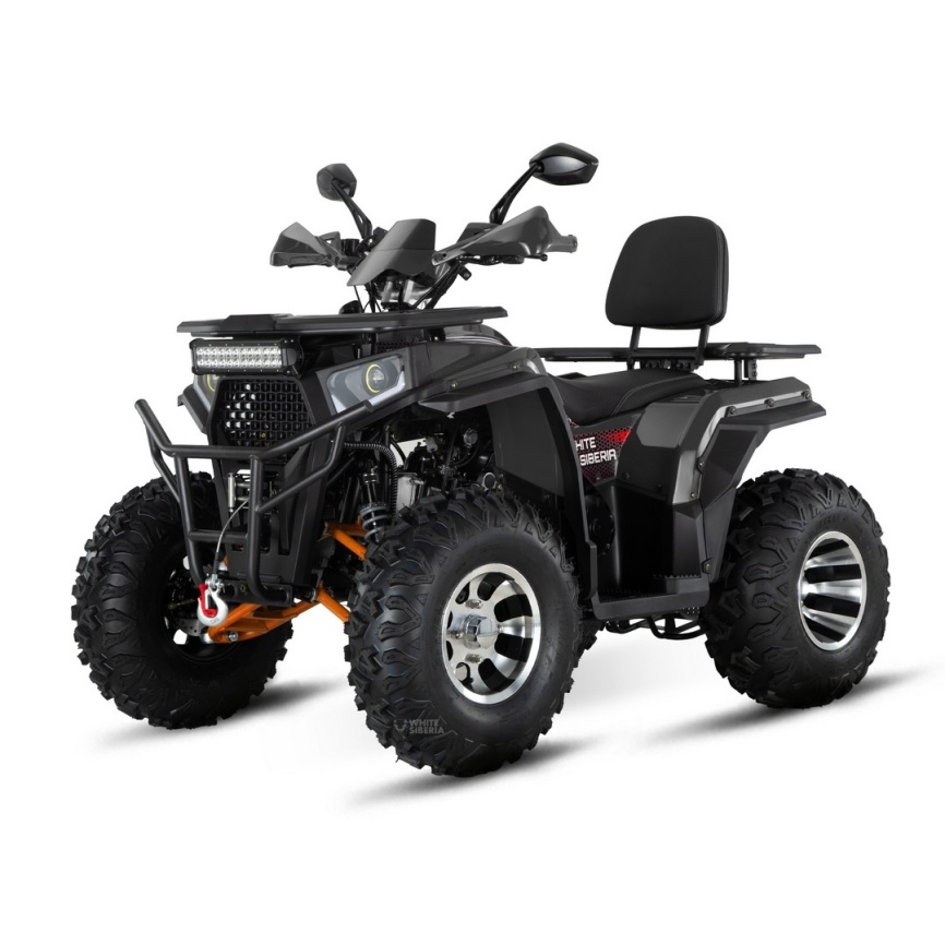 Бензиновый квадроцикл WHITE SIBERIA BARS 200CC PRO (черный) фото 2