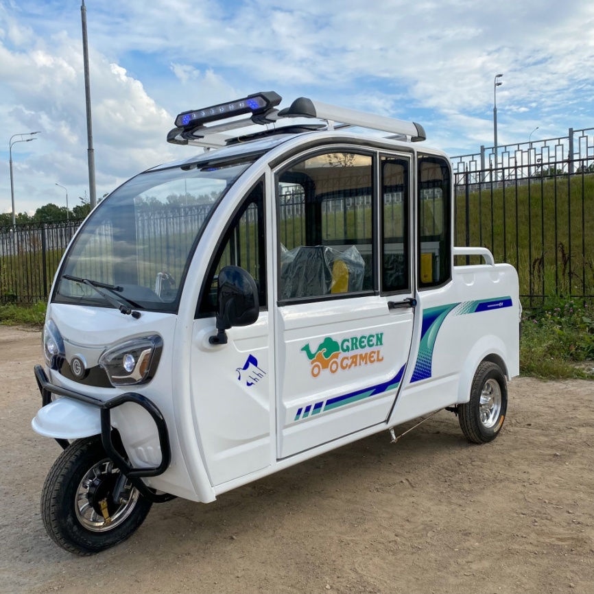 Трицикл GreenCamel Шторм Пикап (60V 1500W) кабина, кузов, понижающая фото 11