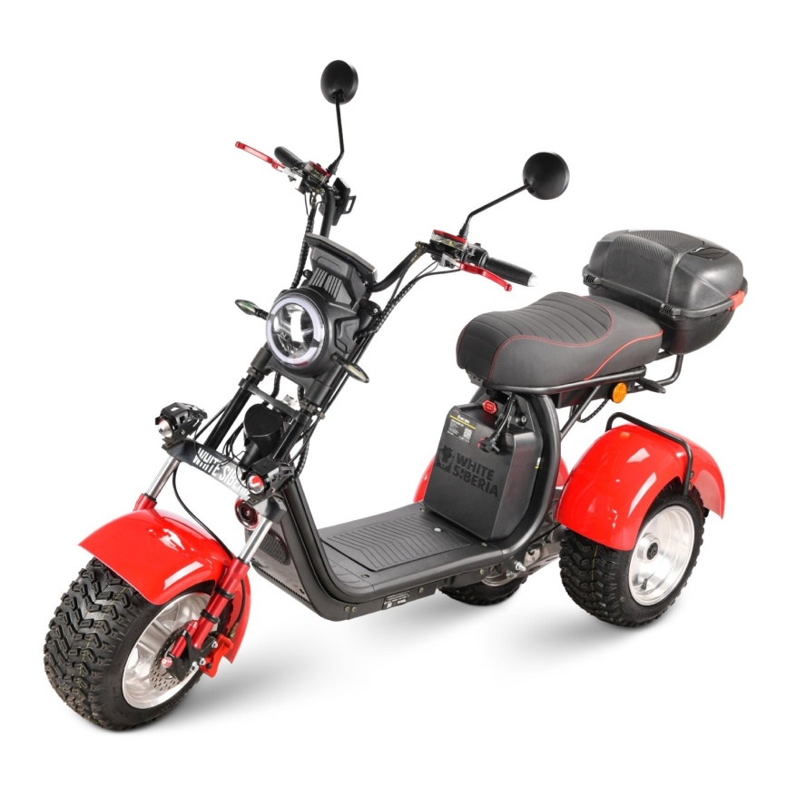 Электротрицикл WHITE SIBERIA IKRA 5000W Red фото 18