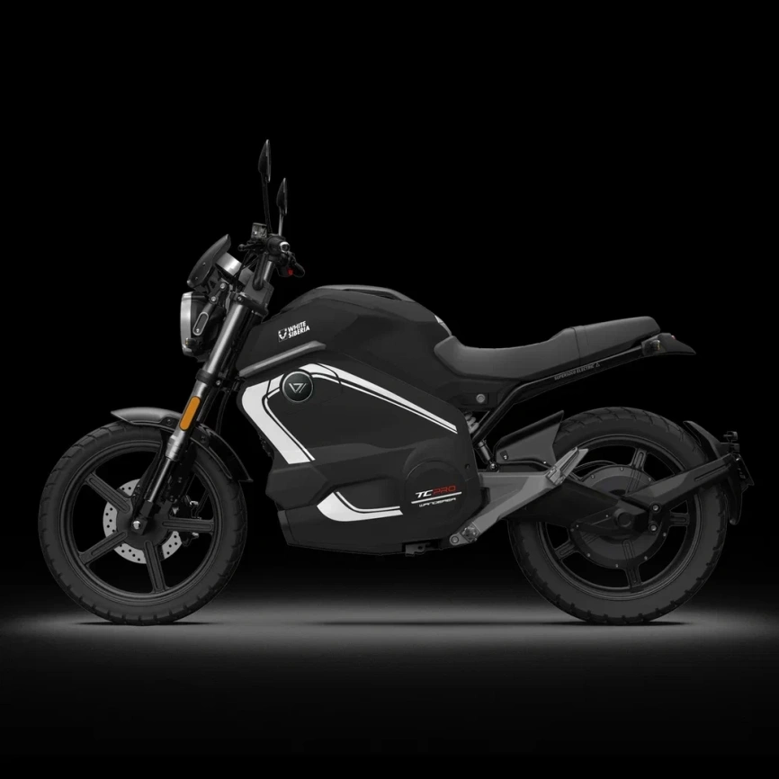 Электромотоцикл WHITE SIBERIA SUPER SOCO WANDERER PRO (Черный) фото 3