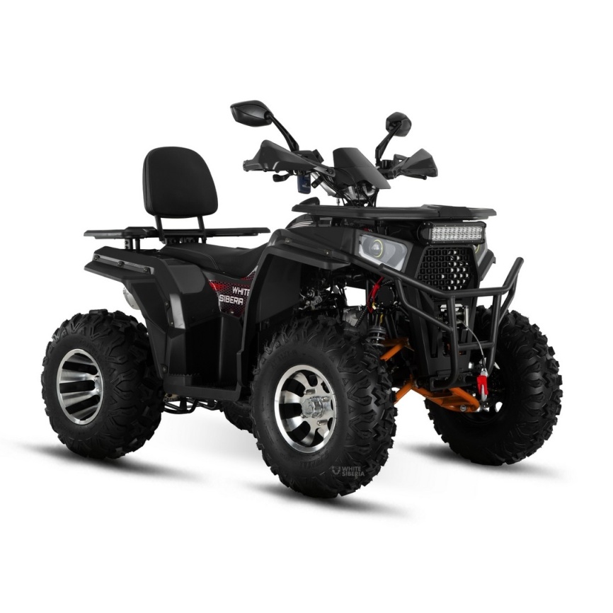 Бензиновый квадроцикл WHITE SIBERIA BARS 200CC PRO (черный) фото 4
