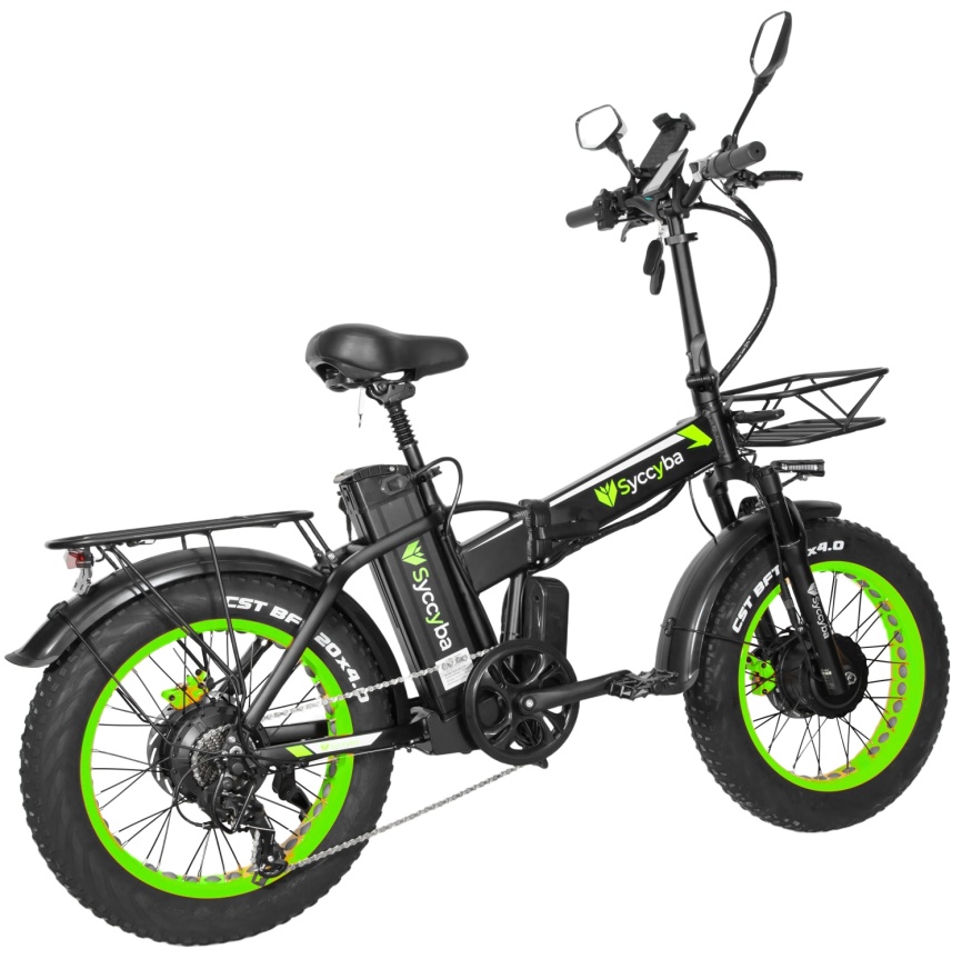 Электровелосипед SYCCYBA H1 DUAL GREEN фото 6