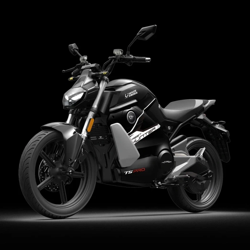 Электромотоцикл WHITE SIBERIA SUPER SOCO STREET HUNTER PRO (Черный) фото 2