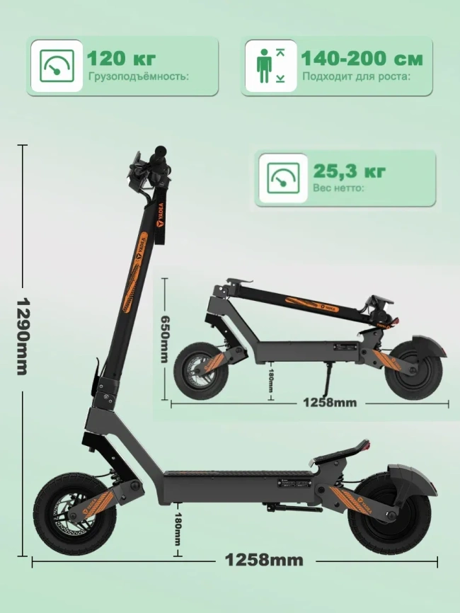 Электросамокаты YADEA G10 фото 6