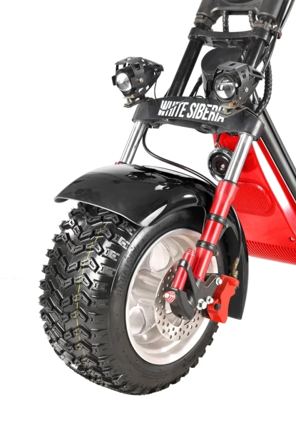 Электроскутер WHITE SIBERIA PRO MAX 3950W BLACK фото 3
