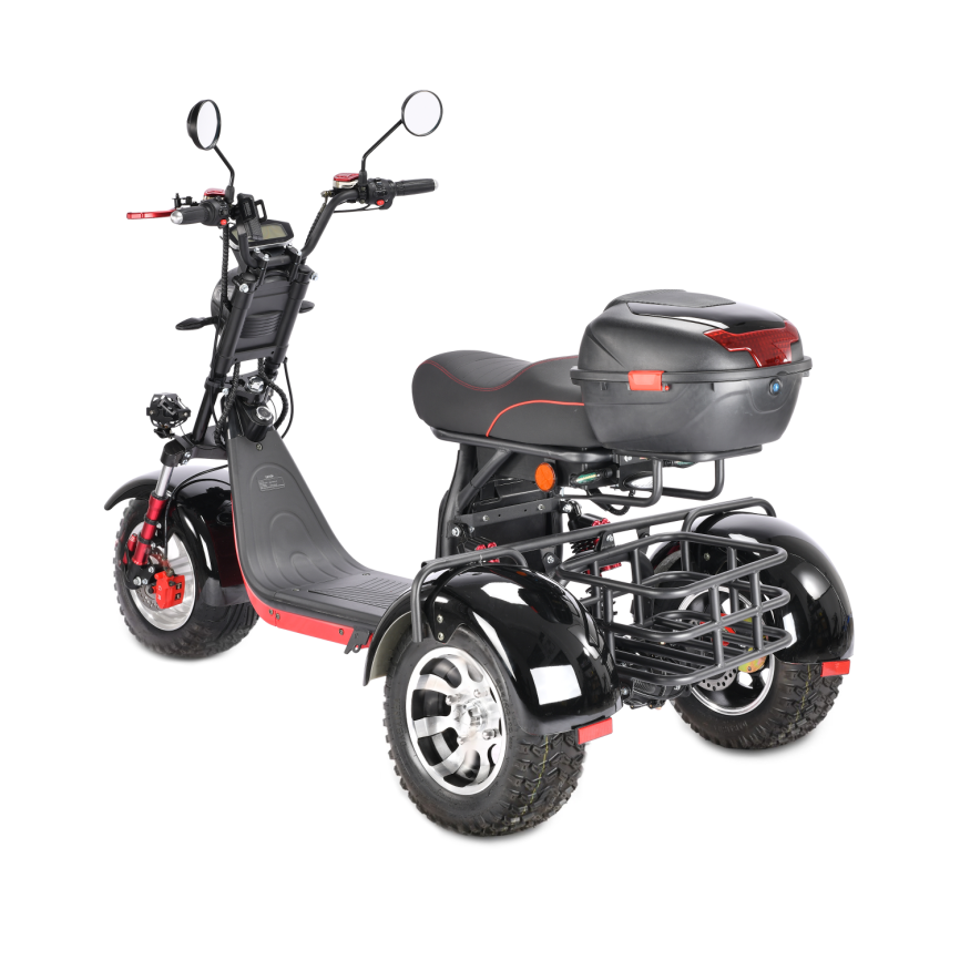 WHITE SIBERIA PRO TRIKE 3000W BLACK (колёса allroad) фото 7