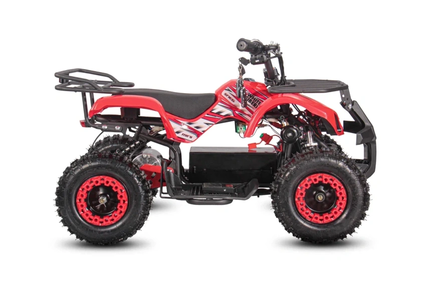 Детский электроквадроцикл WHITE SIBERIA SNEG MINI RED фото 3