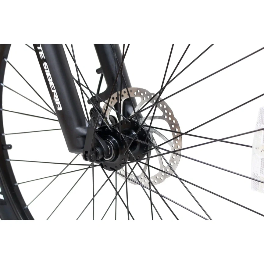 Электровелосипед WHITE SIBERIA CAMRY X Black Edition 500W фото 9