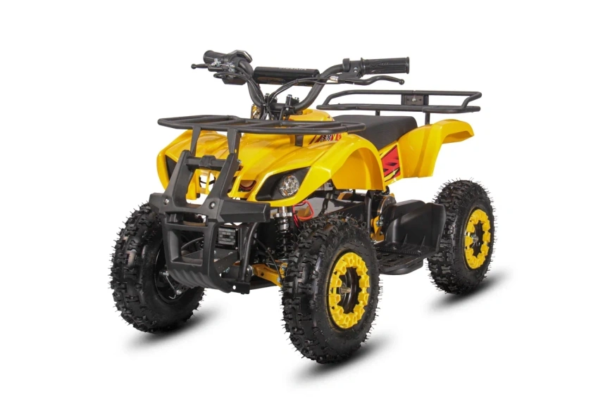 Детский электроквадроцикл WHITE SIBERIA SNEG MINI YELLOW фото 6