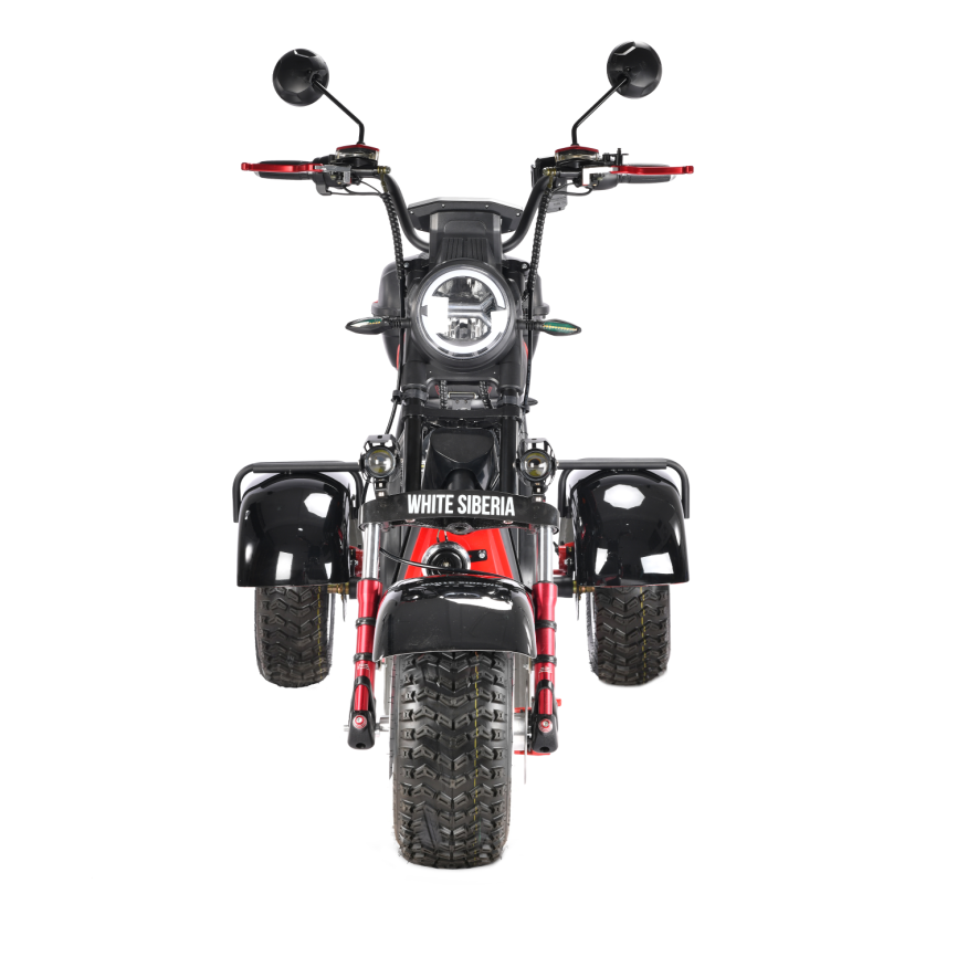 WHITE SIBERIA PRO TRIKE 3000W BLACK (колёса allroad) фото 3