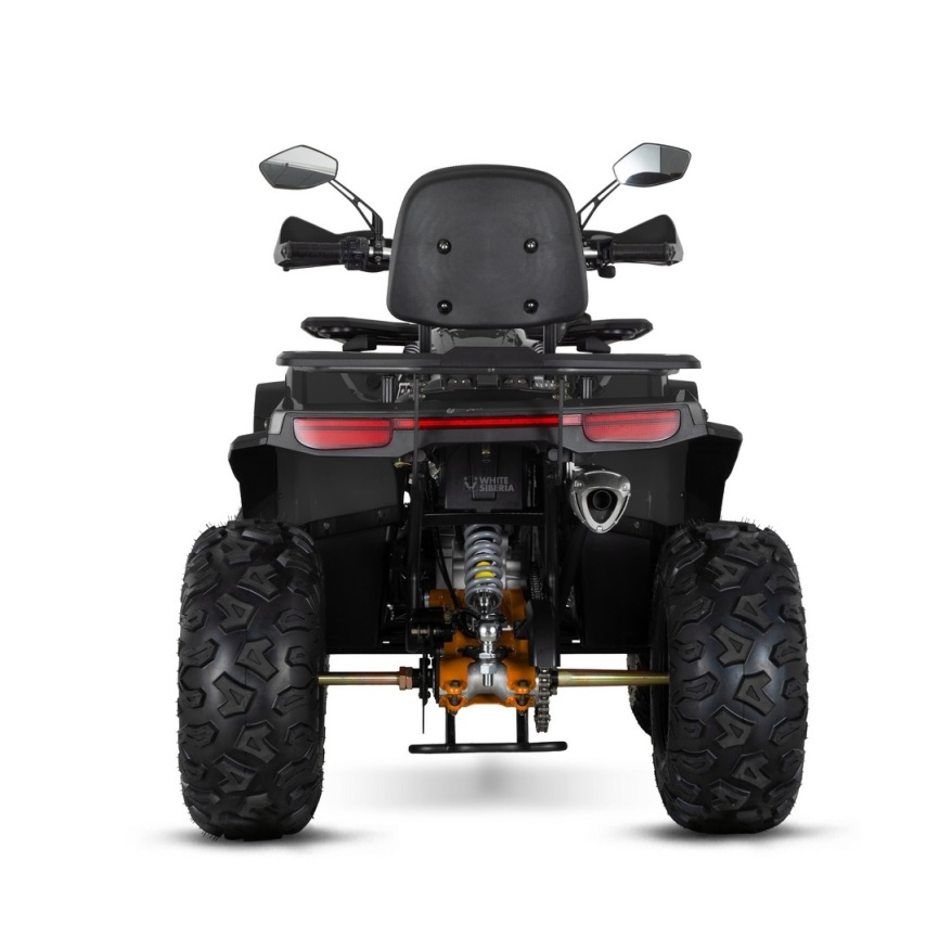 Бензиновый квадроцикл WHITE SIBERIA BARS 200CC PRO (черный) фото 7