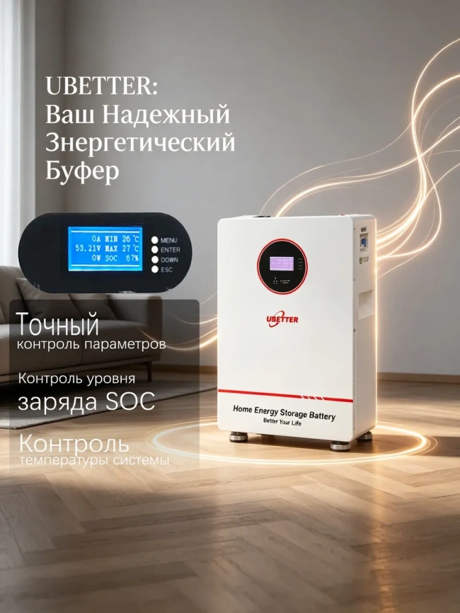 Аккумуляторная станция Ubetter 5 кВт*ч / 5000 Вт фото 4
