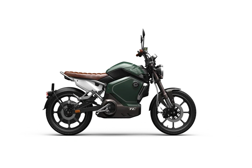 Электромотоцикл WHITE SIBERIA SUPER SOCO TC (Зеленый) фото 9