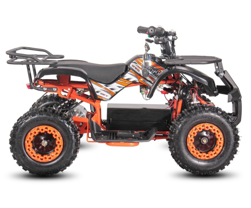 Детский электроквадроцикл WHITE SIBERIA SNEG MINI  ORANGE фото 7