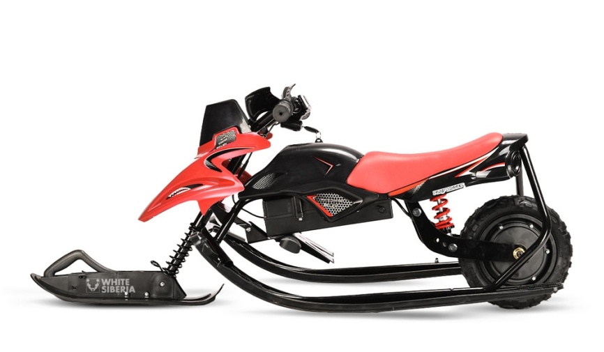 Электроснегокат WHITE SIBERIA BELEK 800W красный фото 2