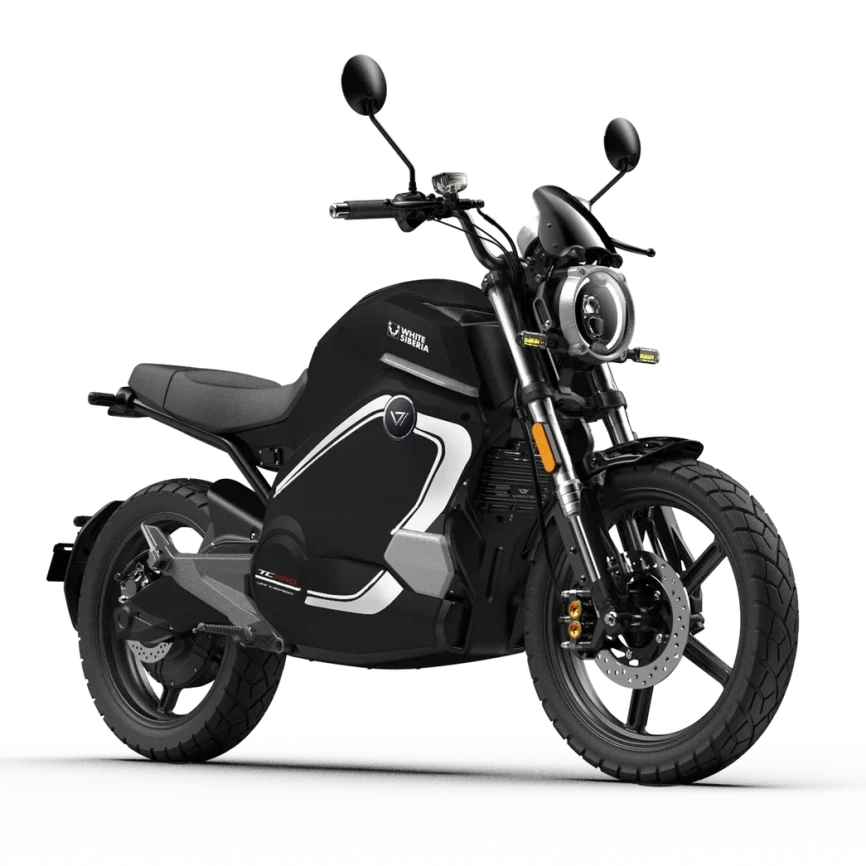 Электромотоцикл WHITE SIBERIA SUPER SOCO WANDERER PRO (Черный) фото 2