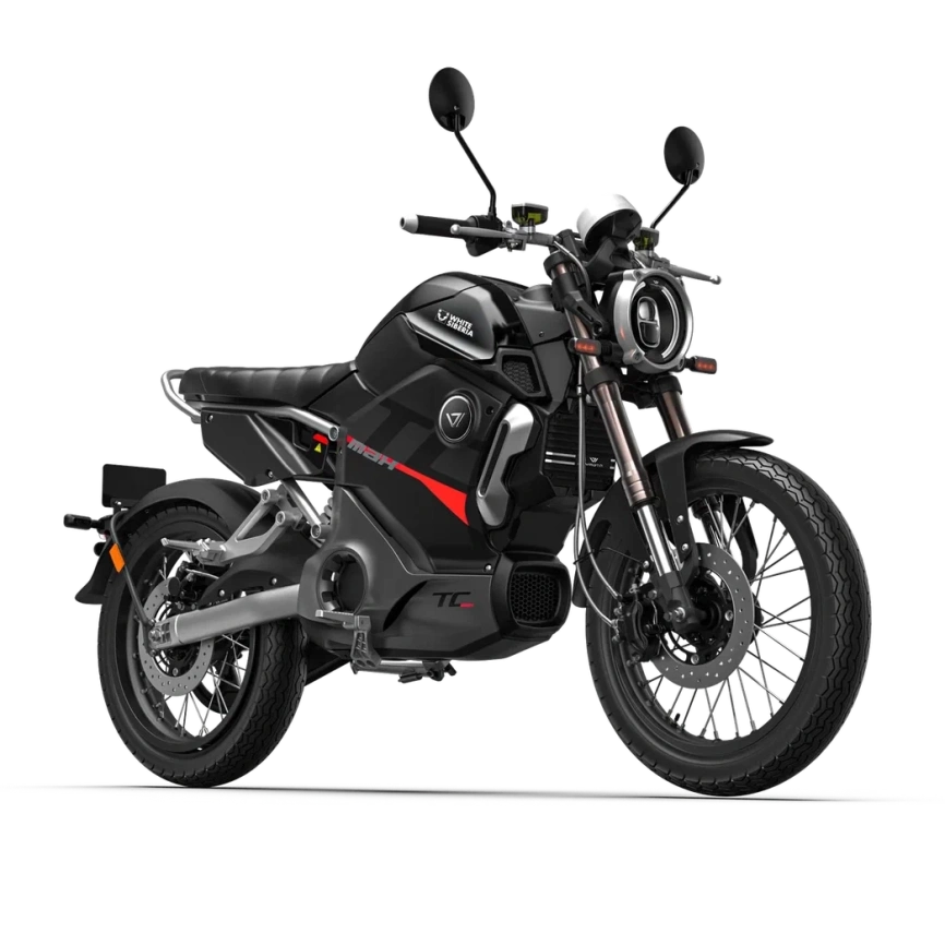Электромотоцикл WHITE SIBERIA SUPER SOCO TC MAX (Черно-Красный) фото 2