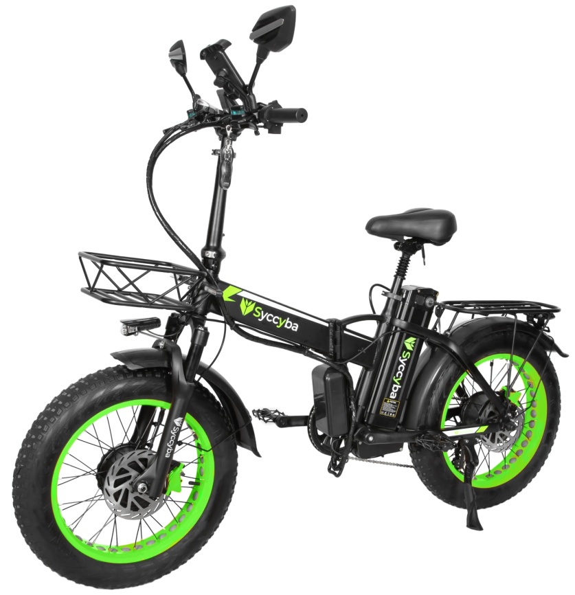 Электровелосипед SYCCYBA H1 DUAL GREEN фото 4
