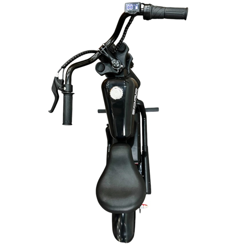 Детский электромотоцикл eDro Chopper Черный фото 5