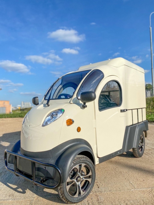 Квадрицикл грузовой GreenCamel Тендер X1200 Квадро (72V 2500W) кабина, BOX, понижающая фото 9